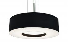 AFX Lighting, Inc. MCP1524LAJUDSN-BK - Montclair 15'' LED Pendant - Satin Nickel Finish - Black Shade