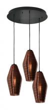 AFX Lighting, Inc. MLAP13CPRND3 - Mila 3 Light Round Pendant