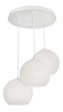 AFX Lighting, Inc. CLEP13WHRND3 - Cleo 3 Light Round Pendant,120V,White