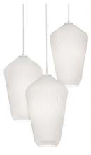 AFX Lighting, Inc. LOLP11WHRND3 - Lola 3 Light Round Pendant,120V,White