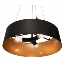 AFX Lighting, Inc. LRCP22MBBKGD - Lyric 3 Light Pendant