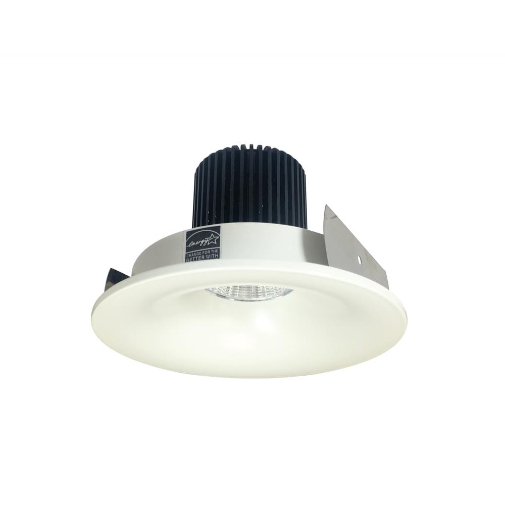 4" Iolite LED Round Bullnose, 1000lm / 14W, 5000K, White Finish