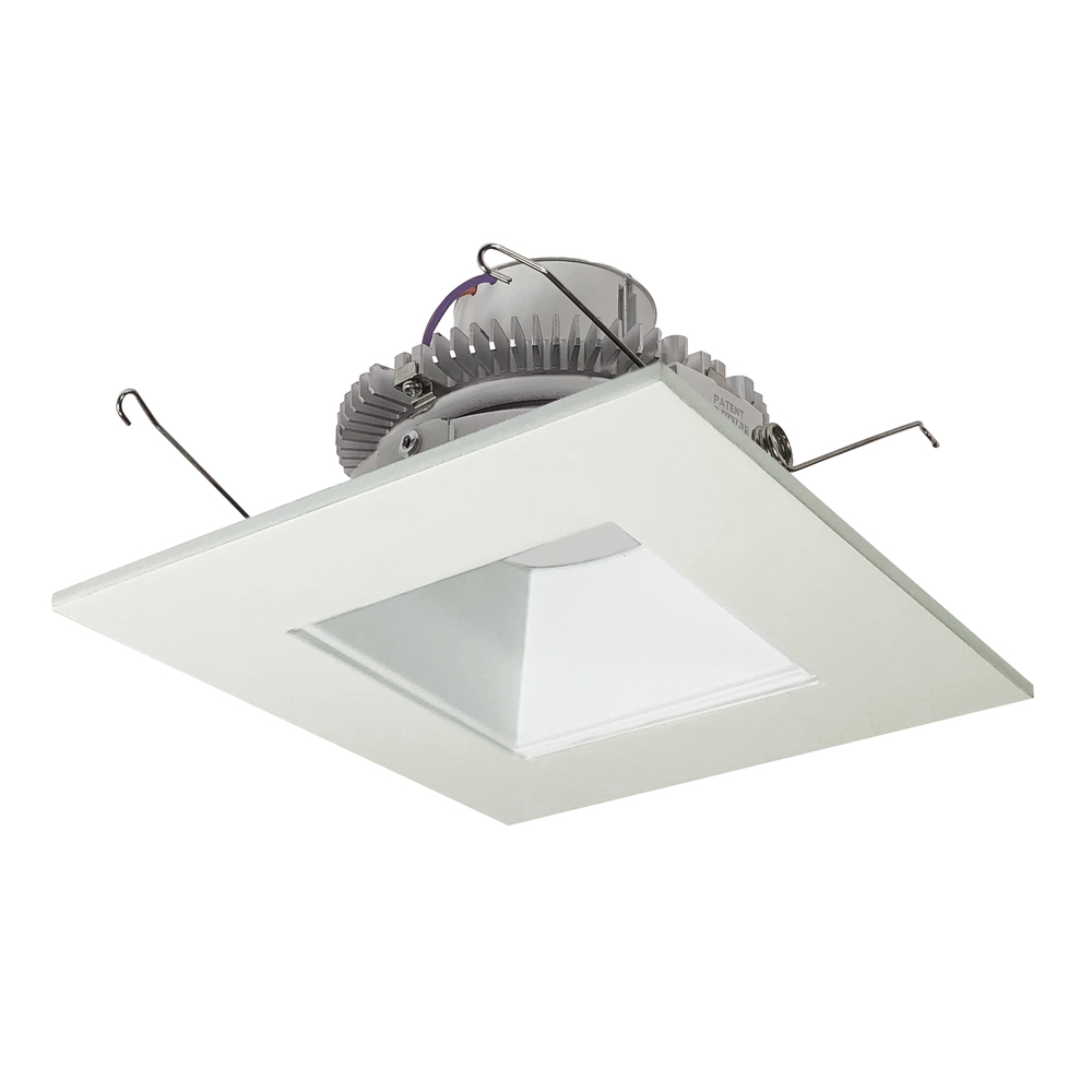 6" Cobalt Click LED Retrofit, Square Reflector, 1000lm / 12W, 4000K, White Reflector / White