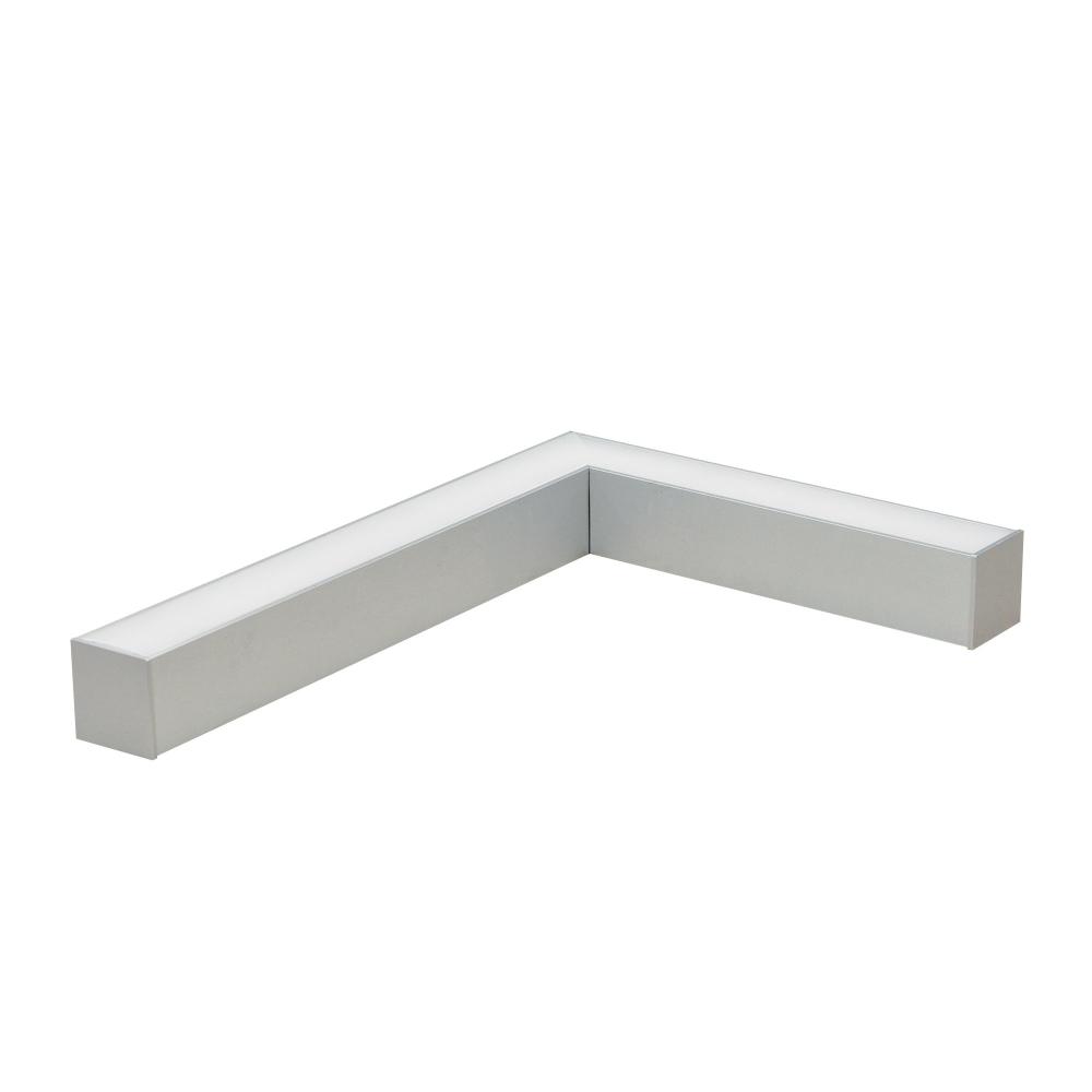 "L" Shaped L-Line LED Direct Linear w/ Dedicated CCT, 3000lm / 4000K, Aluminum Finish