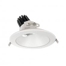 Nora NC3-89L130NMPW - 8" Sapphire III Round Adjustable Reflector, 900lm, 3000K, Narrow Flood Optic, Matte Powder White