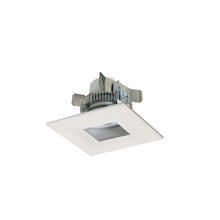 Nora NLCBC2-45535WW/A - 4" Cobalt Click LED Retrofit, Square Pinhole, 750lm / 10W, 3500K, White Flange