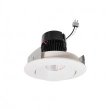 Nora NPRLV-4RC27XWW - 4" Pearl Low Voltage LED Round Adjustable Cone Retrofit, 1200lm / 11W, 2700K, White Reflector /