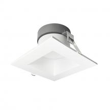 Nora NQZ2-66TWTW-MPW - 6" Quartz Square Can-less LED Downlight with Selectable Lumens & CCT, 120-277V input, Up to