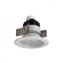 Nora NRMC3-52L140FWW - 5" Marquise III Retrofit, White Baffle/White Flange, 120-277V; 0-10V Dimming, 1300lm / 12W,