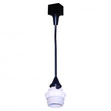 Nora NTH-161B - Track Mounted Line Voltage Pendant Cord, 8'-6" length, Medium Base, 100W Max, Black