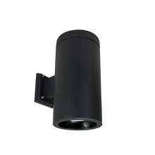 Nora NYLD2-6W075127BBB - 6" Cobalt Wall Mount Cylinder, Black, 750L, 2700K, Black Reflector, 120V Triac/ELV Dimming