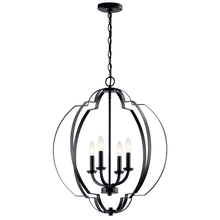 Kichler 42138BK - Large Foyer Pendant 4Lt