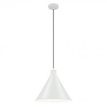 Kichler 52177WH - Zailey 14.25" 1-Light Cone Pendant in White