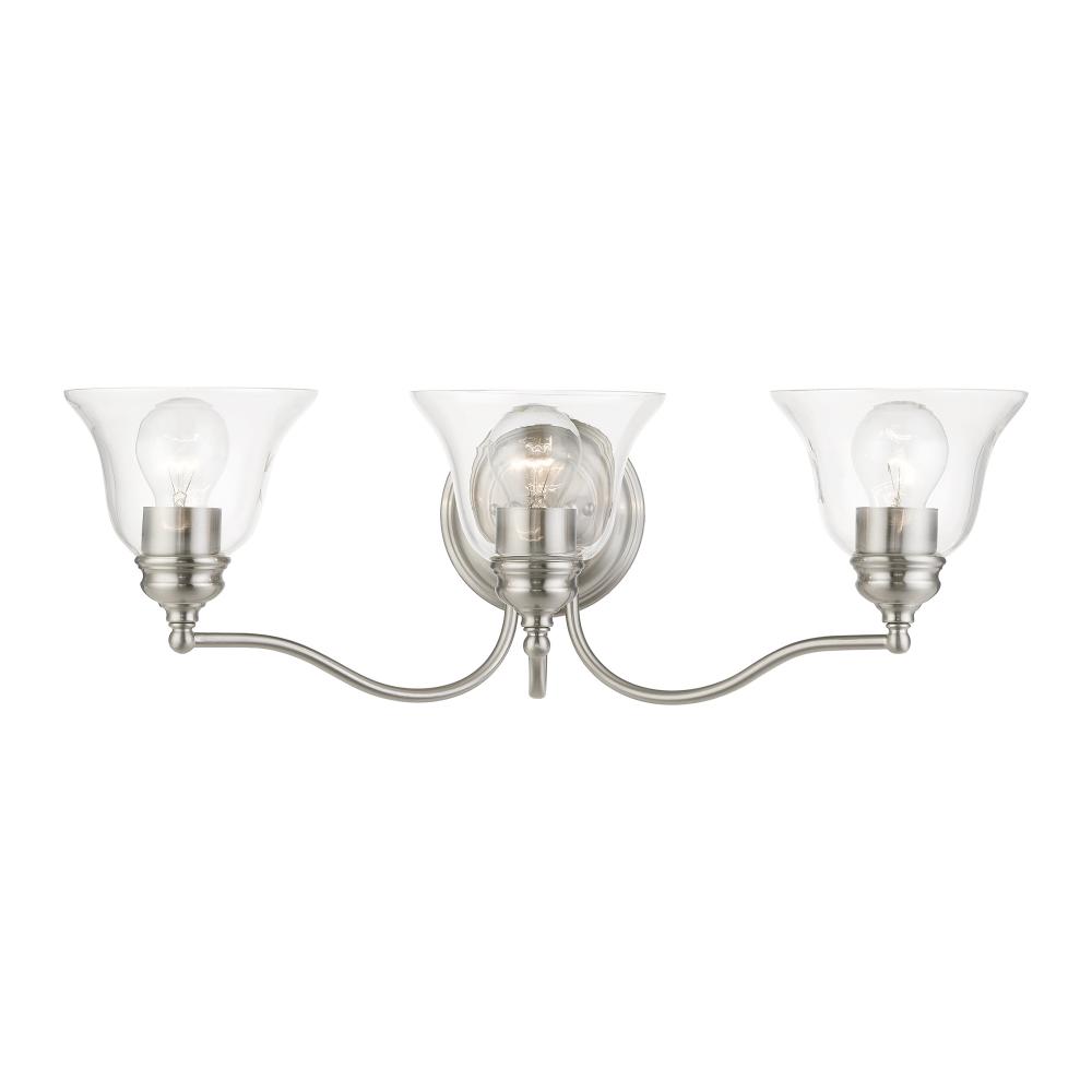 3 Light Brushed Nickel Vanity Sconce