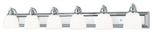 Livex Lighting 10506-05 - 6 Light Polished Chrome Bath Light