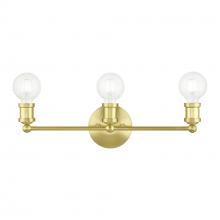 Livex Lighting 14423-12 - 3 Light Satin Brass ADA Vanity Sconce