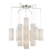 Livex Lighting 42657-91 - 15 Light Brushed Nickel Foyer Chandelier