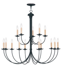 Livex Lighting 4460-04 - 15 Light Black Chandelier