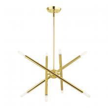 Livex Lighting 46774-02 - 8 Lt Polished Brass Chandelier