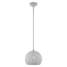 Livex Lighting 49181-80 - 1 Lt Nordic Gray Pendant