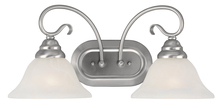 Livex Lighting 6102-91 - 2 Light Brushed Nickel Bath Light