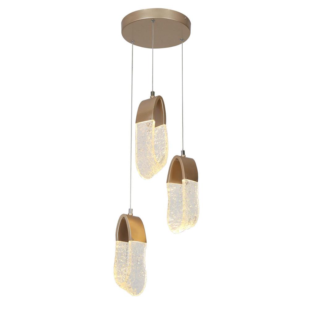 Cleistocactus 3-Light LED Chandelier