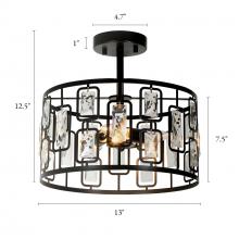 LNC Home HA04928C3 - Akinaeet 3-Light Ceiling lamp