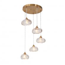 LNC Home HA05078P5 - Ranunculus 5-Light Chandelier