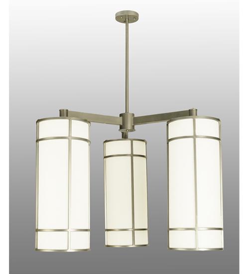 49"W Cilindro Jackson Hall 3 LT Chandelier