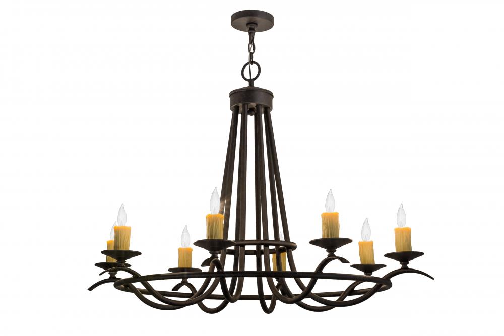 48"L Octavia 8 LT Oblong Chandelier