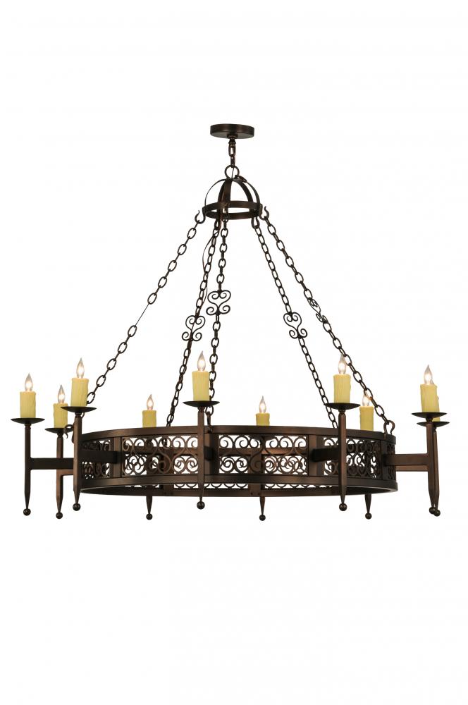 60"W Toscano 10 LT Chandelier