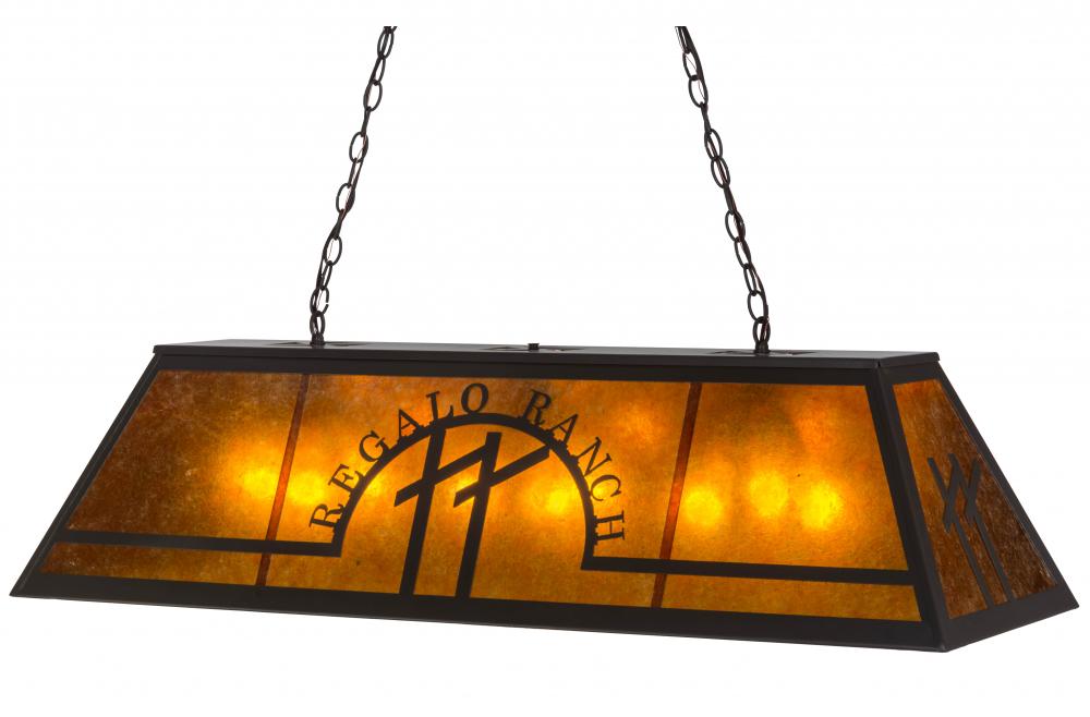 48"L Personalized Regalo Ranch Oblong Pendant