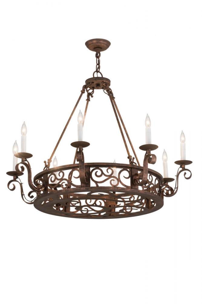 36"W Delano 8 LT Chandelier