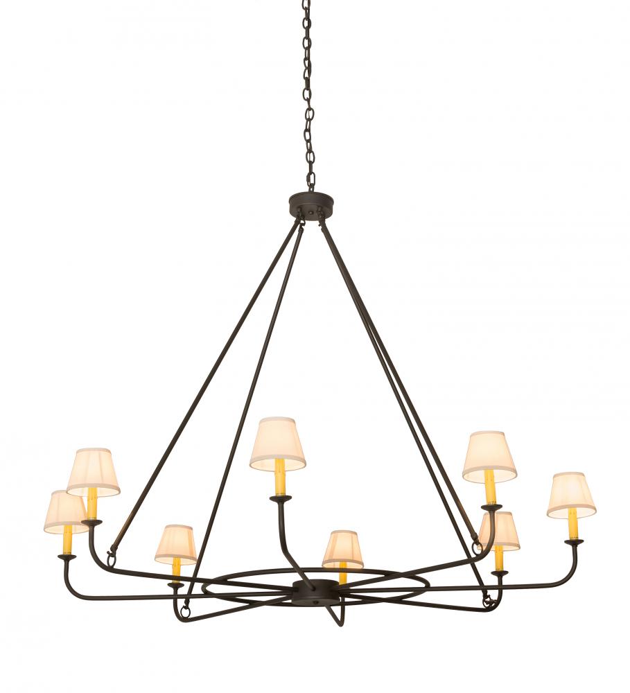 60"W Brach Ring 8 LT Chandelier