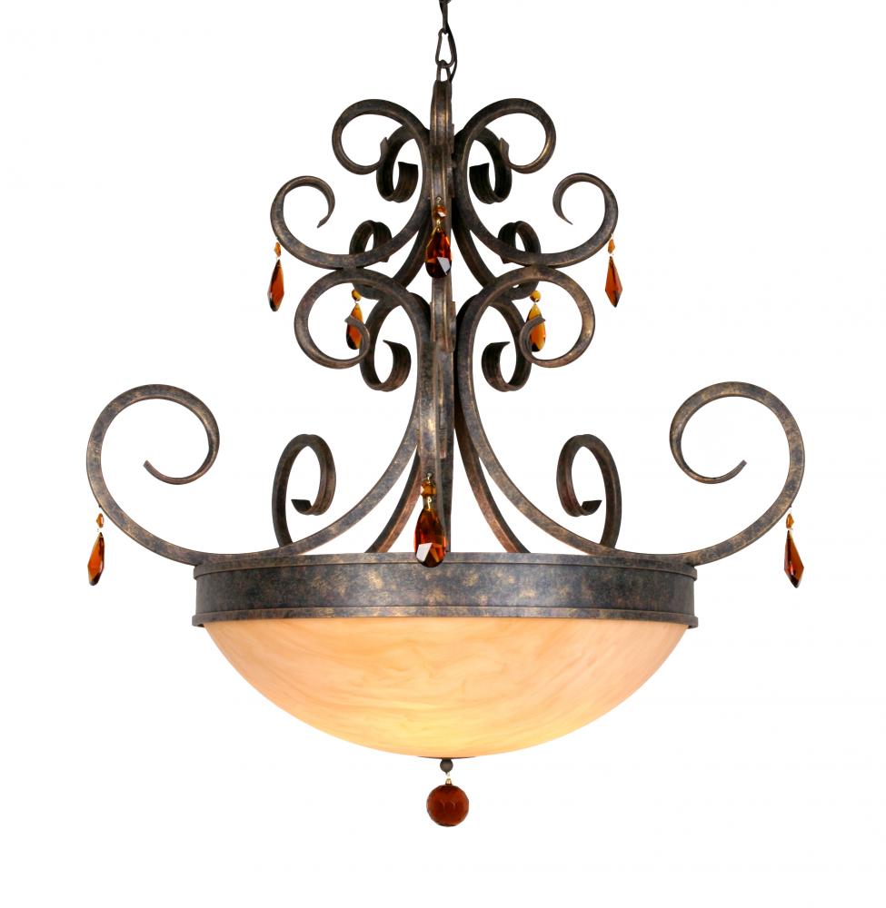 36" Wide Serratina Chandelier