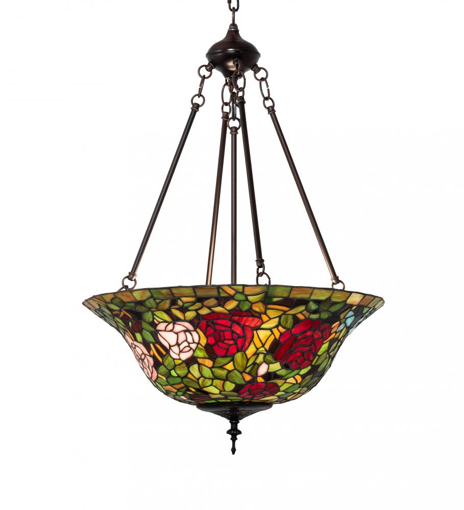 20" Wide Tiffany Rosebush Inverted Pendant