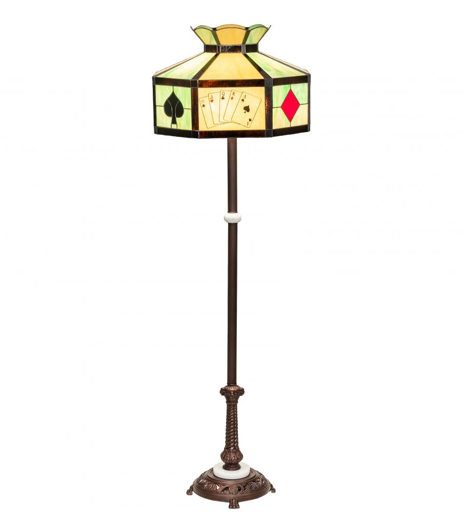 63" High Poker Face Floor Lamp