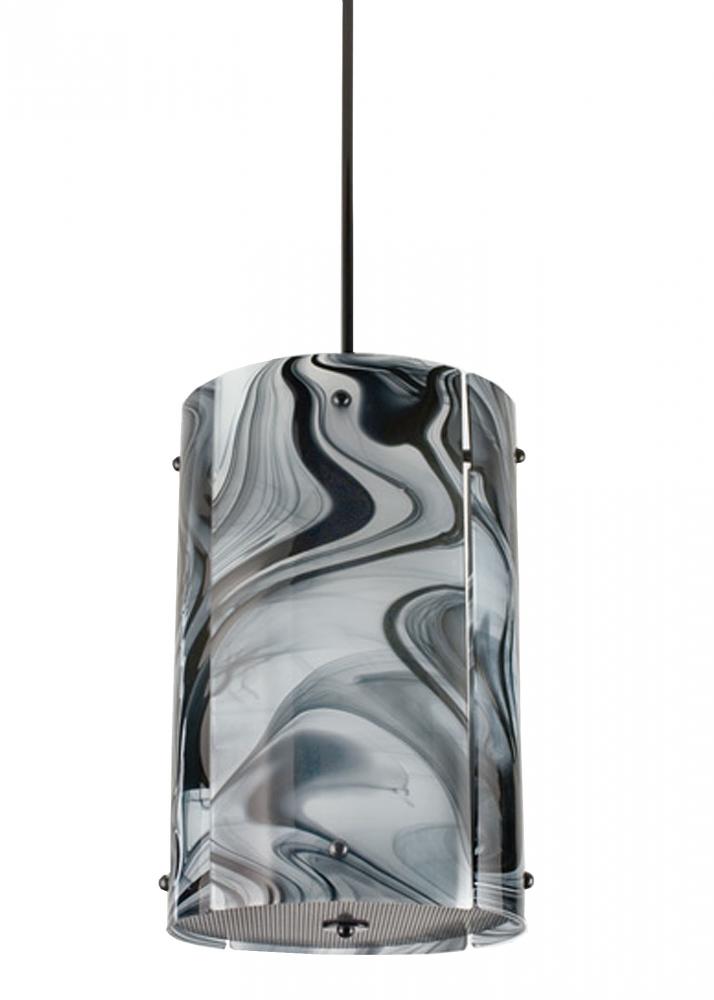 12.5" Wide Metro Noir Swirl Pendant