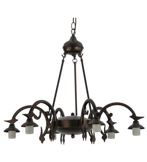 27.5" Wide 6 LT Chandelier Hardware