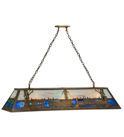 60" Long Train Oblong Pendant