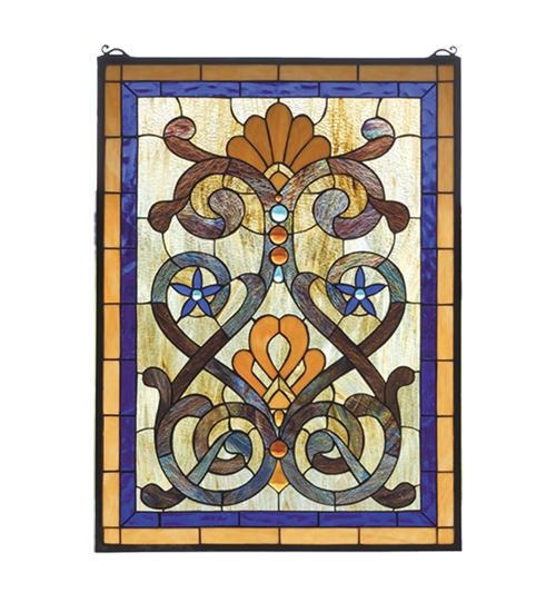 20"W X 27"H Mandolin Stained Glass Window