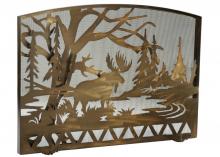 Meyda Green 113045 - 50"W X 35.5"H Moose Creek Arched Fireplace Screen