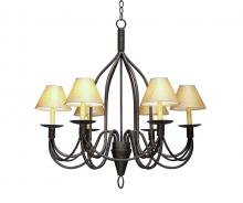 Meyda Green 115263 - 32" Wide Bell 6 Light Chandelier