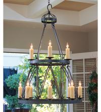 Meyda Green 115287 - 36" Wide Lakeshore 12 Light Two Tier Chandelier