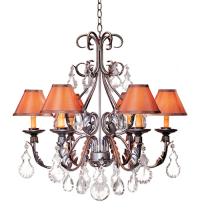 Meyda Green 115435 - 28" Wide French Elegance 6 Light Chandelier