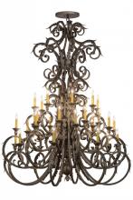 Meyda Green 116521 - 60"W Serratina 32 LT Chandelier