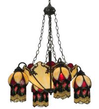 Meyda Green 128352 - 29"W Isabella 4 Arm Chandelier