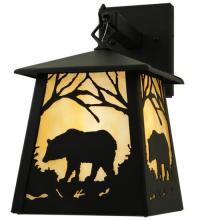 Meyda Green 133427 - 7.5"W Bear at Dawn Hanging Wall Sconce