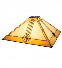 Meyda Green 141958 - 17" Square Diamond Mission Shade