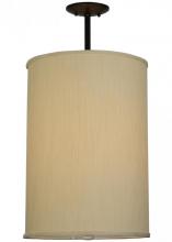 Meyda Green 142929 - 14.5"W Cilindro Mystic Beige Textrene Pendant